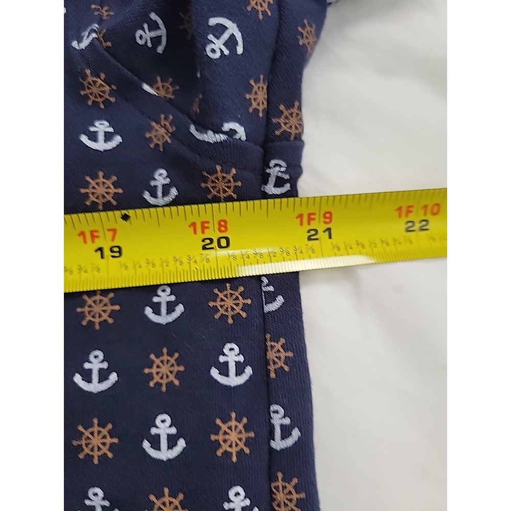 SANTORINI Greece Men's Blue  Polo Shirt Size XL Helm & Anchor All over - Picture 4 of 8